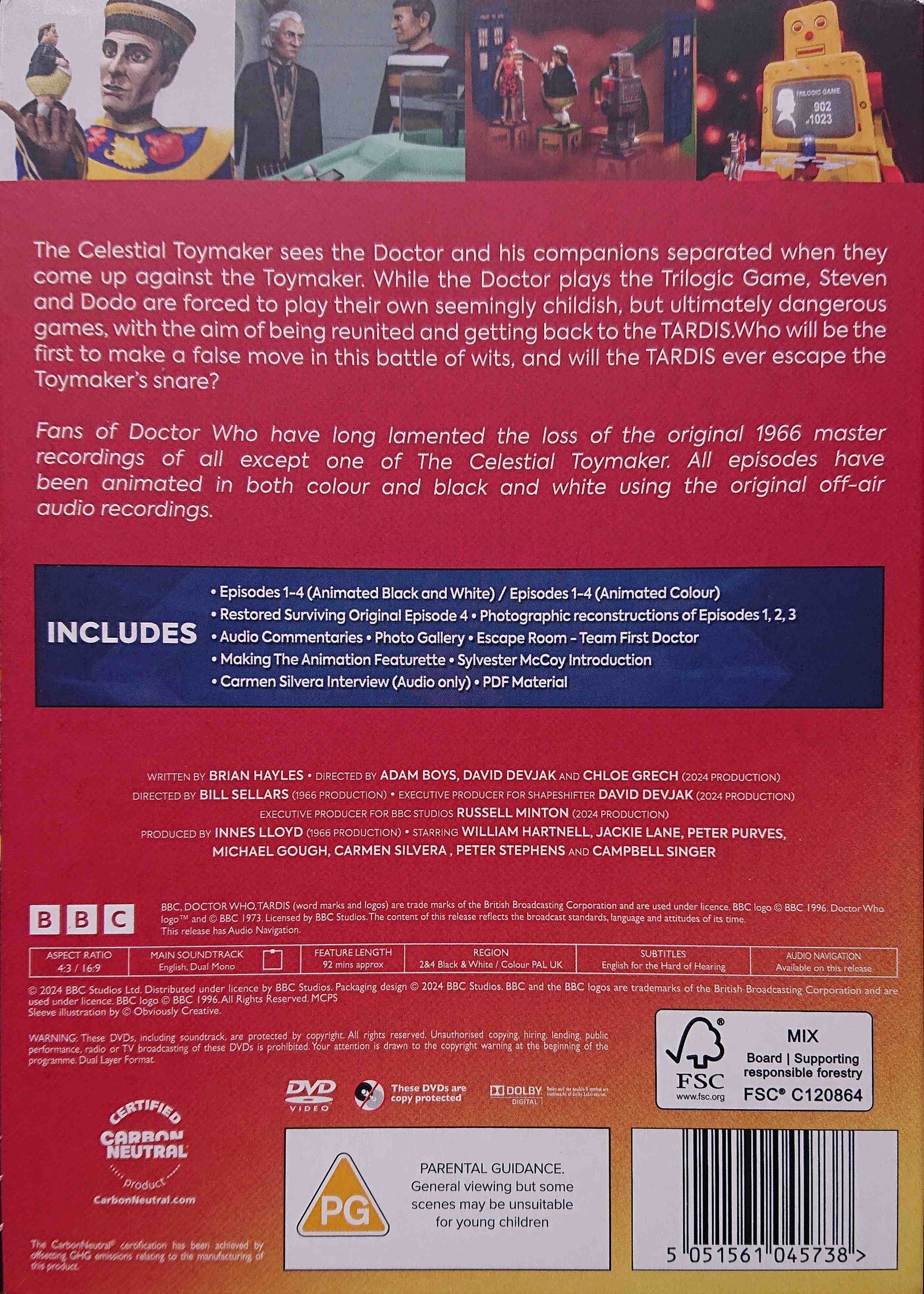 Back cover of BBCDVD 4583